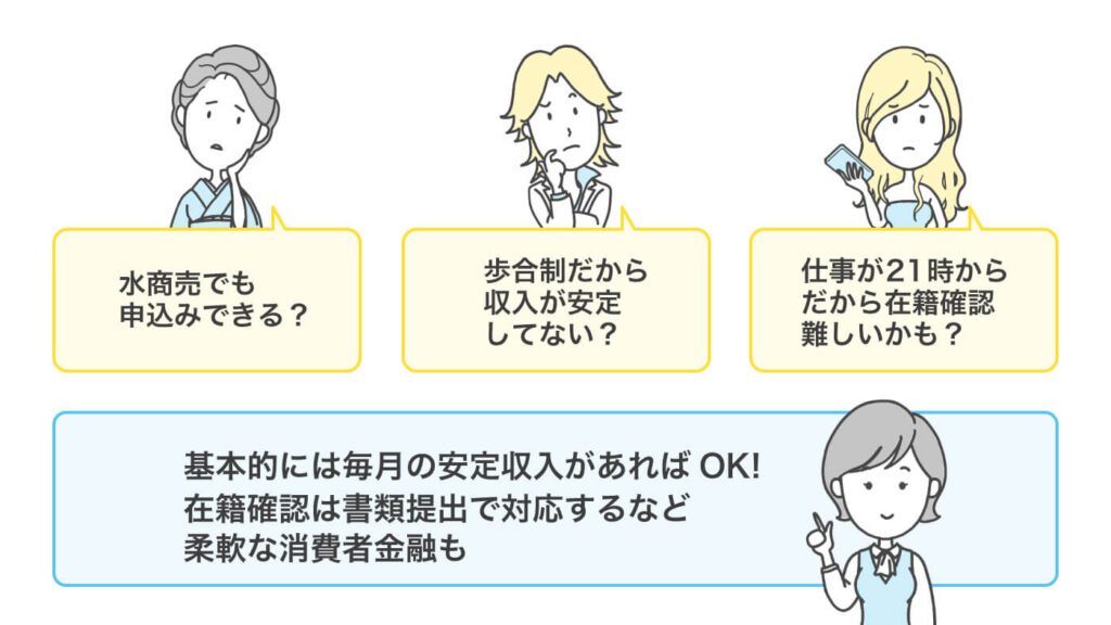 水商売 お金借りたい