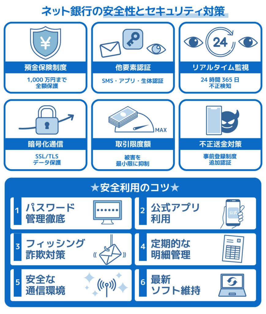 ネット銀行の安全性とセキュリティ対策